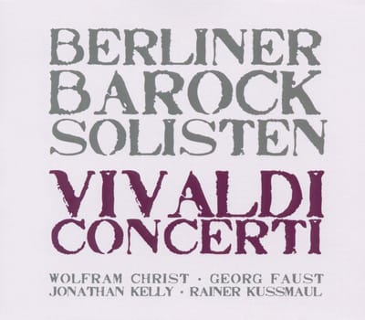 Berliner Barock Solisten - Vivaldi: Concerti (CD)