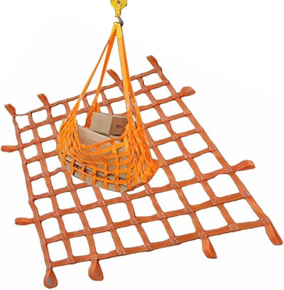 Hijsnet Vracht - Hefnet Lading - Goederen Vervoeren - Hoge Taaiheid Polyester - 3 x 3M Mesh 15cm - Niet Gespecificeerd