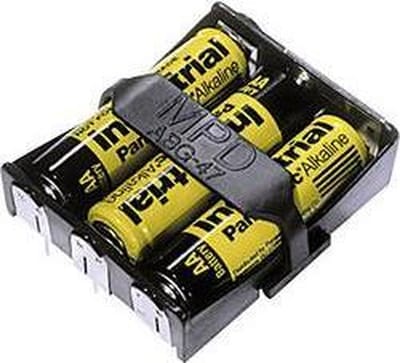 MPD BA3AAPC-UL94V-0 Batterijhouder Aantal cellen: 3 AA (penlite) Soldeeraansluiting (l x b x h) 58 x 48 x 16 mm
