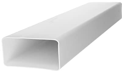 platte kanaal rechthoekige buisconnector 110x55mm 1.5m - luchtafvoer en toevoer voor ventilatiesystemen