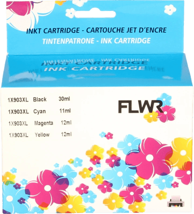 FLWR - Cartridges / HP 903XL Multipack / zwart en kleur / Geschikt voor HP