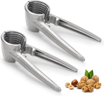 JGS ® Nutcracker Set van Aluminium voor Verschillende Noten en Grootten - 2 Stuks