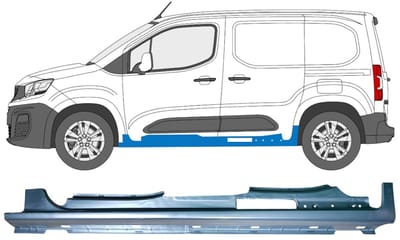 Volledige dorpel voor Citroen Berlingo 2018-2023 / Links