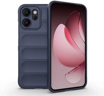 MobyDefend Hoesje - Geschikt voor Oppo Reno14 F / Oppo Reno14 FS - TPU Gripcase - Blauw