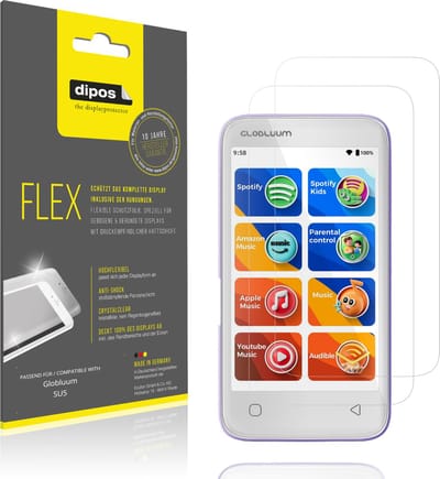 dipos – 2x Beschermfolie geschikt voor Globluum SU5 | 3D Full Cover Screenprotector | 100% Passend