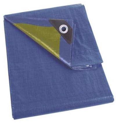 Waterdichte tarpaulin met versterkte hoeken - 2 x 3 m - 70 g/m² - veelzijdige bescherming