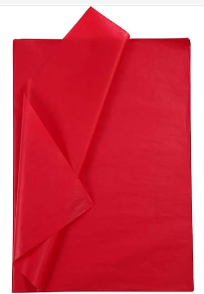 Zijdepapier, 50 x 70 cm, rood