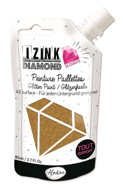Goud 24 karaat Glitterverf Izink Diamond