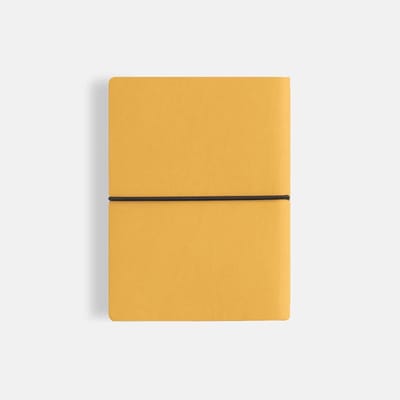 Notitieboek Gelinieerd - Dagboek Schrijfblok - Dagelijks Notities Maken - Zachte Coagulato Omslag - 15 x 21 cm - Geel