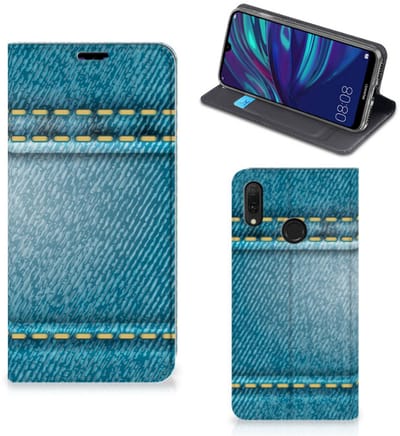Huawei Y7 hoesje Y7 Pro (2019) Hippe Standcase Jeans