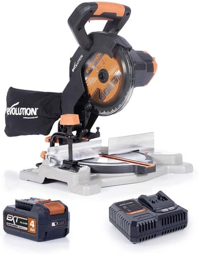Draadloze Afschuif- en Verstekzaag met Multifunctioneel Snijblad – 850 W, 4 Ah Accu en Oplader – 185 mm TCT Zaagblad