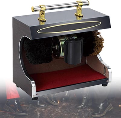 Automatische Schoenpoetsmachine - Elektrische Schoenpoets - Schoenen Polijsten - Automatische Sensor - 45W - Zwart