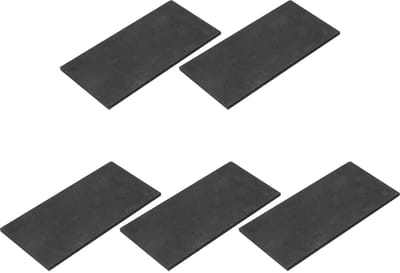 Grafietblok Platen - Elektroden Platen - Smelten Gieten - Hoge Zuiverheid - 100x50x3 mm - Zwart