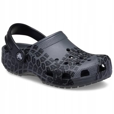 Crocs Classic - Klompen - Kinderen - Tire Print - Slate Grey