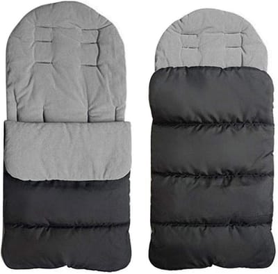 Kinderwagen Voetzak 2-in-1 - Warme Fleece Voering, Wind- en douchebestendig, Geschikt voor alle Seizoenen
