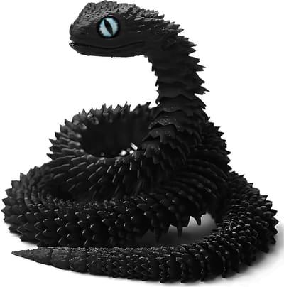 Flexibel 3D Geprint Slang Speelgoed van 60 cm, Realistisch Slang Model, Perfect Cadeau voor Kinderen en Decoratie in Huis