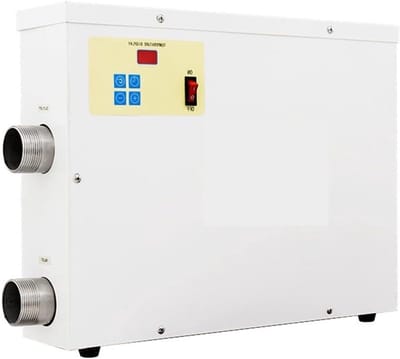 Zwembadverwarming - Spa verwarmen - Water opwarmen - Constante temperatuur - 55 kW tot 15 kW - Metaal