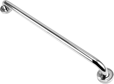 Badkamerhandgrepen - Wandbeugels - Extra ondersteuning - Geborsteld roestvrij staal - 60 cm - Zilverkleurig