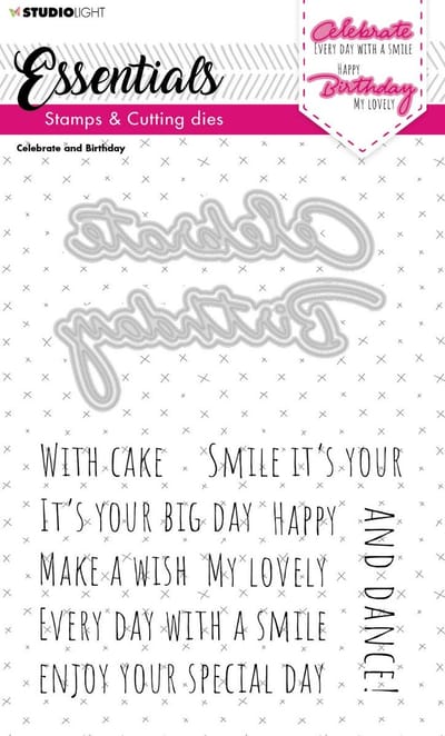 Studio Light Essentials Stamp & Cutting Die Celebration An