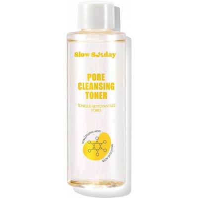 Slow Sunday Pore Cleansing Toner, minimaliseert de zichtbaarheid van poriën en exfolieert de huid op milde wijze