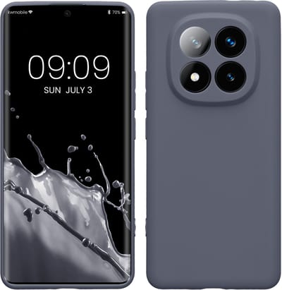 kwmobile telefoonhoesje geschikt voor Xiaomi Redmi Note 14 Pro+ 5G / Redmi Note 14 Pro Plus 5G - Hoesje voor smartphone - Precisie camera uitsnede - In blauwgrijs
