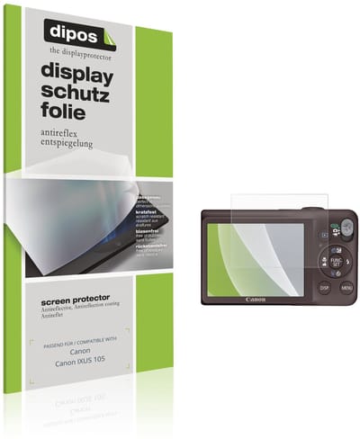 dipos – 4x Matte Beschermfolie geschikt voor Canon Canon IXUS 105 | Krasbestendige & antireflecterende Screenprotector Ultra-Thin