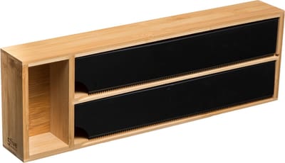 Foliesnijder voor 2 rollen aluminiumfolie en huishoudfolie Five® - Hout - Sorteervakken | Decoratief