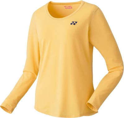 Yonex 16431EX dames long sleeves shirt - soft yellow - maat M