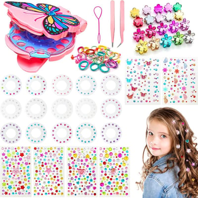 Haarstrasssteentjes Set - Accessoires voor haar - Haar Versieren - 862 Stuks - Inclusief Applicator - Multicolor