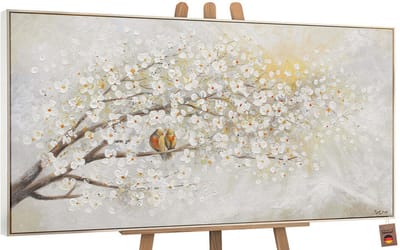 Canvas schilderij groot handgeschilderd dageraad zonsopgang natuur – YS-Art Gallery – Luxe wanddecoratie voor woonkamer – Modern schilderij voor slaapkamer en hal