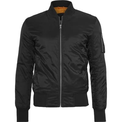Urban Classics Basic Bomber Jacket Bomberjack zwart 4XL Nylon - Basics, Street wear