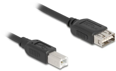Delock USB 2.0 Cable USB Type-B male to EASY USB Type-A female 0.2 m
