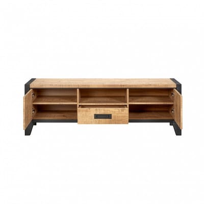 TV-Meubel Tilburg - MDF - Bruin - 152x50x45 cm (BxHxD)