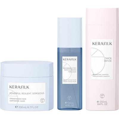 Kerasilk Redensifying Shampoo + Kerasilk Strengthening Mask + Kerasilk Liquid Cuticle Filler