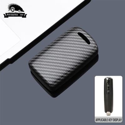 Housse de protection en fibre de carbone ABS pour clé de voiture Pour Mazda 3 Axela Bp Atenza Cx3 Cx4 Cx5 Cx-5 Cx8 Cx-9 Cx-30 Cx30 Cx50 Accessoires black