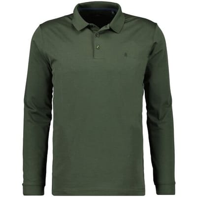 Ragman Polo Soft Knit Modern Fit Easy Care Thyme / male