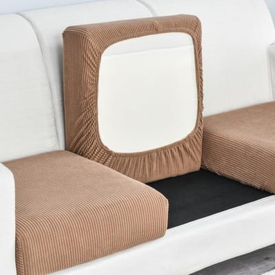 L-vormige bankkussenhoes voor woonkamer elastische meubelbank hoes chaise longue bankzithoes stretch E1 ( 65-95cm ) 1pc