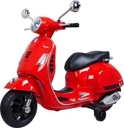 Vespa GTS - Elektrische Kinderscooter - Accu Scooter - Sterke Accu - Afstandbediening - Rood
