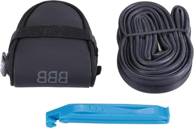 Fiets Zadeltas Combipack - Fietstas Set - Onderweg Repareren - Dubbel Klittenband Systeem - 160 cm3 - Zwart