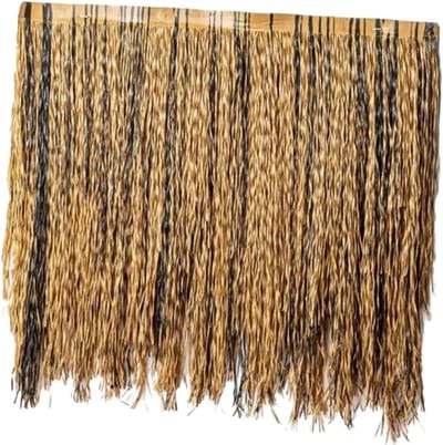 Kunststro Rol - Synthetisch Dak - Tuindecoratie - Vlamvertragend Materiaal - 50x50 cm - Natuurlijk