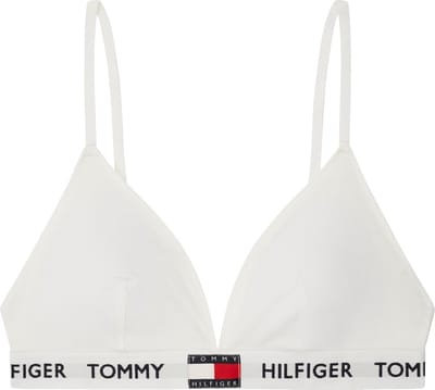 Tommy Hilfiger dames Tommy 85 triangel BH - katoen gevoerd - wit