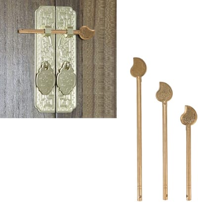 Dailygoods- Vergrendeling Bladvormig - Kastslot - Meubelslot - Messing - 3 Stuks - Hoogwaardig Materiaal