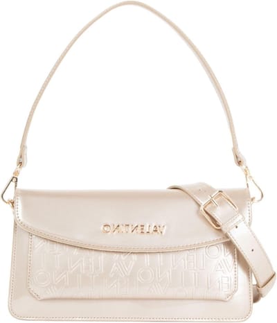 Dames Handtas - Schoudertas Crossbody - Dagelijks Gebruik - Geranium Design - 23 x 12 cm - Oro Chiaro