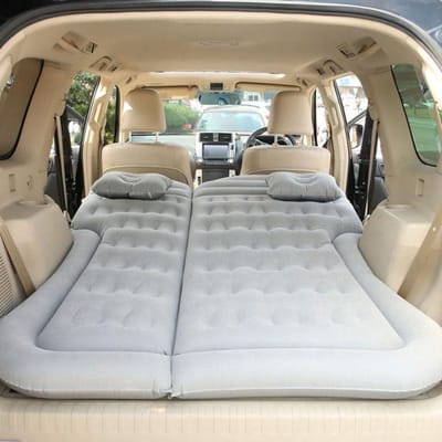 Auto Opblaasbaar Bed - Kampeer Matras - Comfortabel Reizen - Snel Opblaasbaar - 1 kg - Donkergrijs