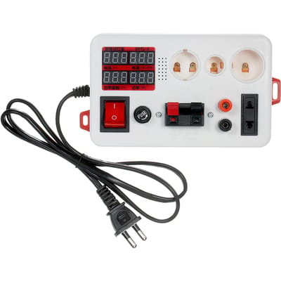 LED-vermogenstester Lampentestkast Testklem Elektrische vermogensmeter voor gloeilampverlichting Lamplantaarn EU Plug