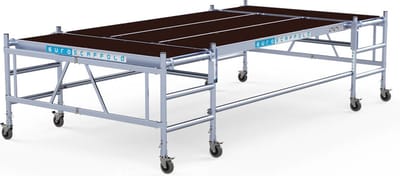 Stukadoors werkplatform laag 190x400 3m werkhoogte