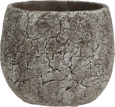 MICA DECORATIONS THOMAS BLOEMPOT - H11,5 X Ø13,5 CM - OFF WHITE