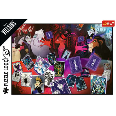 Trefl Puzzle - VILLAINS - Only Good Cards (1000 pieces) 2D Puzzels
