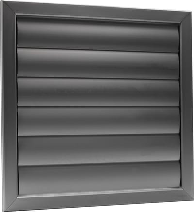 ALU lamellenrooster 355x355mm F1 aluminium