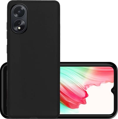 Hoesje - Geschikt voor OPPO A18 - Sterk & Shockproof - Hoes Cover - Siliconen Case - Zwart